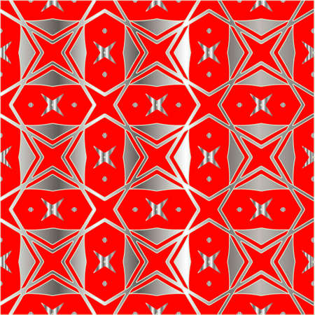 red pattern on a metal background. pattern for fabric, wallpaper, packaging. Decorative print.のイラスト素材
