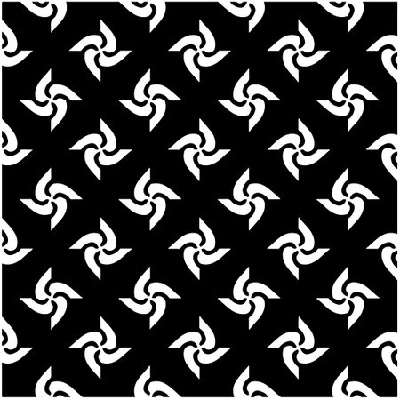 Seamless vector pattern in geometric ornamental style. Black pattern.のイラスト素材