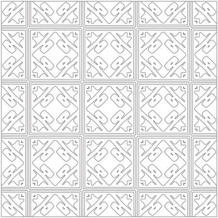 Design monochrome grating pattern,black and white patterns.Repeating geometric tiles from striped elements. black otnament.のイラスト素材
