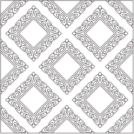 Design monochrome grating pattern, black and white patterns. black otnament.のイラスト素材