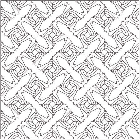 Design monochrome grating pattern, black and white patterns. black otnament.のイラスト素材