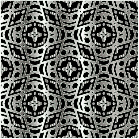 metal pattern on a black background. pattern for fabric, wallpaper, packaging. Decorative print.