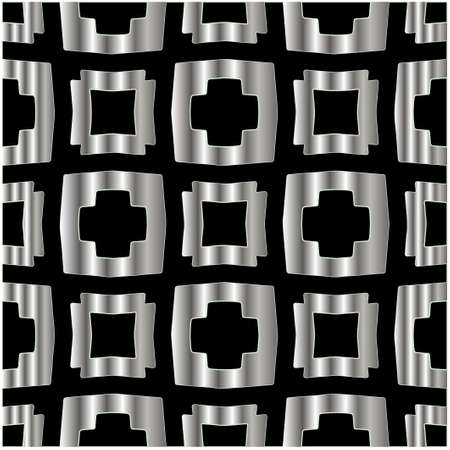 metal pattern on a black background. pattern for fabric, wallpaper, packaging. Decorative print.のイラスト素材