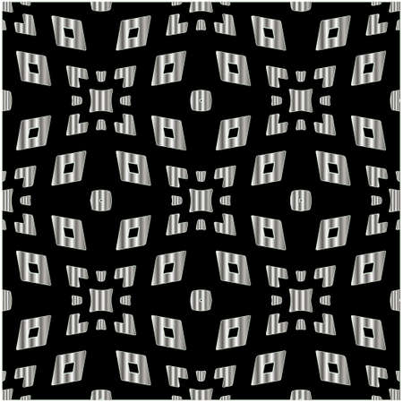 metal pattern on a black background. pattern for fabric, wallpaper, packaging. Decorative print.