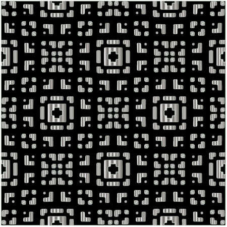 metal pattern on a black background. pattern for fabric, wallpaper, packaging. Decorative print.