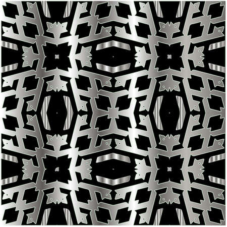 metal pattern on a black background. pattern for fabric, wallpaper, packaging. Decorative print.