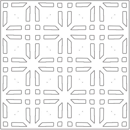 Vector pattern with symmetrical elements. Repeating geometric tiles from striped elements.Monochrome stylish texture.Black and white pattern for wallpapers and backgrounds.のイラスト素材