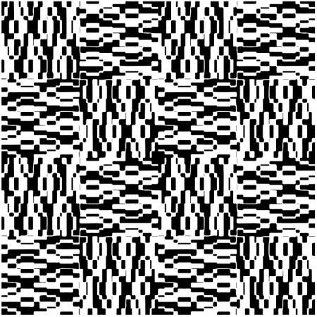 Seamless vector pattern in geometric ornamental style. Black pattern.のイラスト素材