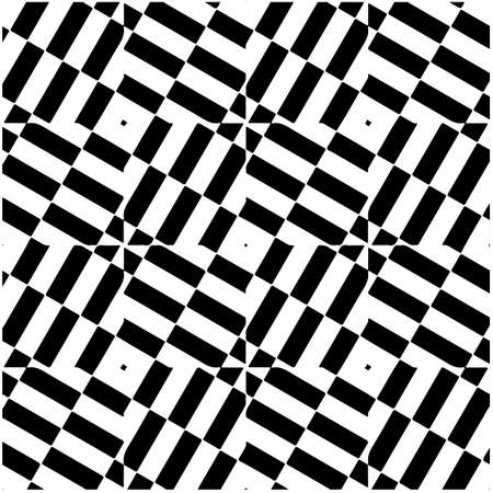 Seamless vector pattern in geometric ornamental style. Black pattern.のイラスト素材