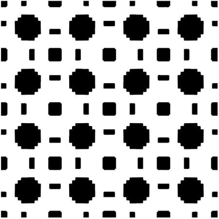 Seamless vector pattern in geometric ornamental style. Black pattern.のイラスト素材