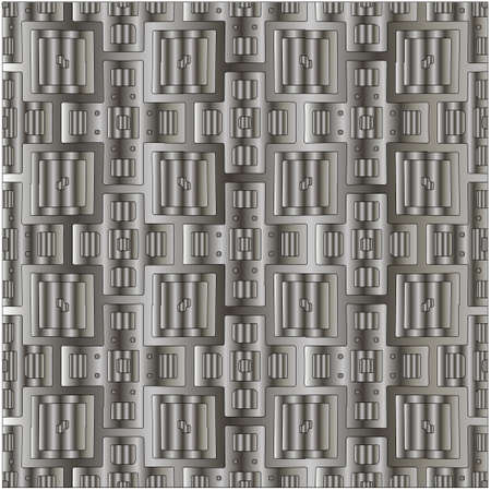 Metal textured plate. Steel industrial polished pattern.abstract background.のイラスト素材