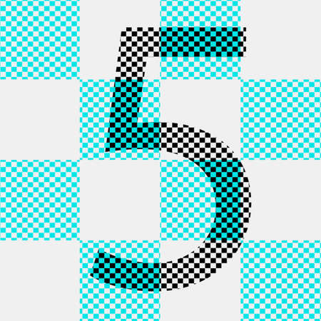 Number sign vector image.Abstract background.のイラスト素材