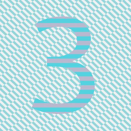 Number sign vector image.Abstract background.のイラスト素材