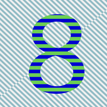 Number sign vector image.Abstract background.のイラスト素材