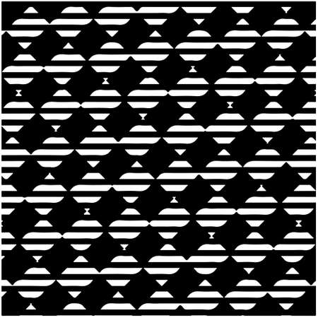 Seamless vector pattern in geometric ornamental style. Black pattern.のイラスト素材