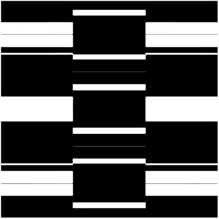 Seamless vector pattern in geometric ornamental style. Black pattern.のイラスト素材