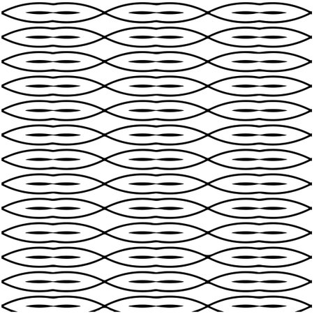 Seamless vector pattern in geometric ornamental style. Black pattern.のイラスト素材