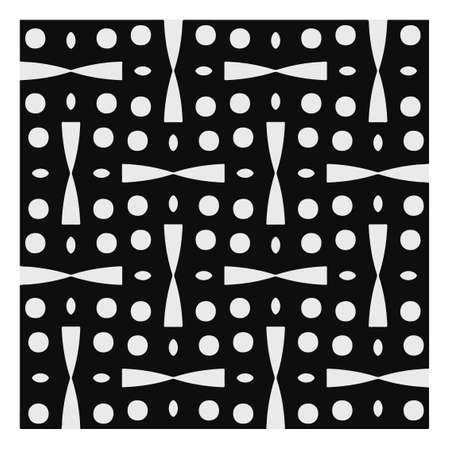 Seamless vector pattern in geometric ornamental style. Black pattern.Design element for prints,...