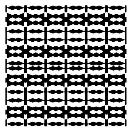 vector pattern in geometric ornamental style. Black and white pattern.のイラスト素材