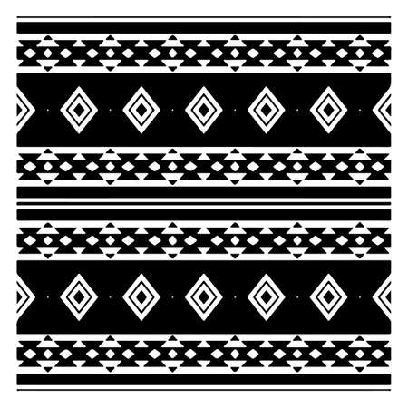 vector pattern in geometric ornamental style. Black and white pattern.のイラスト素材