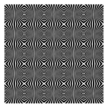 vector pattern in geometric ornamental style. Black and white pattern.のイラスト素材
