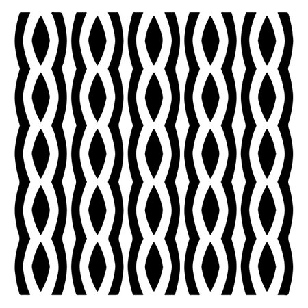 vector pattern in geometric ornamental style. Black and white pattern.