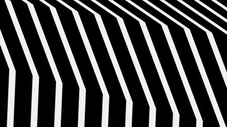 striped background. Raster geometric ornament. black and white stripes. monochrome ornamental background. design for decor, print.background in UHD format 3840 x 2160.の写真素材