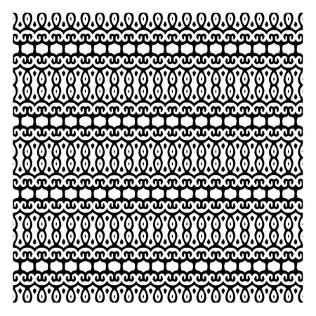 Seamless ethnic pattern color black and white.Can be used in fabric design for clothes, accessories;...