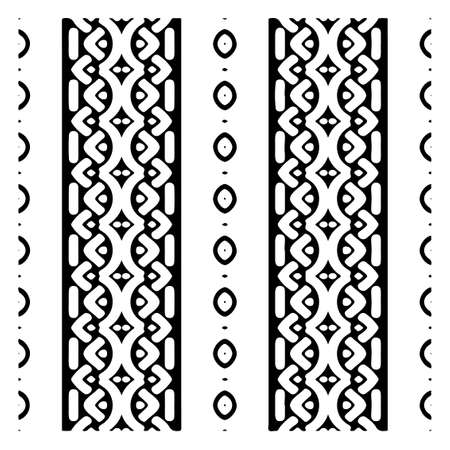 Seamless ethnic pattern color black and white.Can be used in fabric design for clothes, accessories; decorative paper, wrapping, background, wallpaper, Vector illustration.のイラスト素材