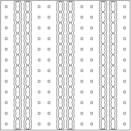Vector ethnic pattern with symmetrical elements. Repeating geometric tiles from striped...