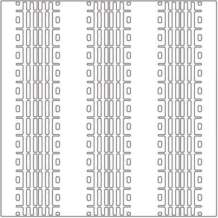 Vector ethnic pattern with symmetrical elements. Repeating geometric tiles from striped elements.Monochrome texture.Black and white pattern for wallpapers and backgrounds.のイラスト素材