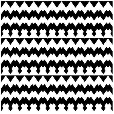 Seamless ethnic pattern color black and white.Can be used in fabric design for clothes, accessories; decorative paper, wrapping, background, wallpaper, Vector illustration.のイラスト素材