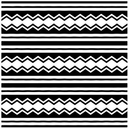 Seamless ethnic pattern color black and white.Can be used in fabric design for clothes, accessories;...