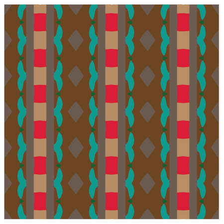 Abstract ethnic rug ornamental seamless pattern.Perfect for fashion, textile design, cute themed fabric, on wall paper, wrapping paper, fabrics and home decor.のイラスト素材