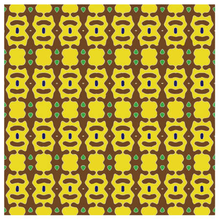 Abstract ethnic rug ornamental seamless pattern.Perfect for fashion, textile design, cute themed fabric, on wall paper, wrapping paper, fabrics and home decor.のイラスト素材