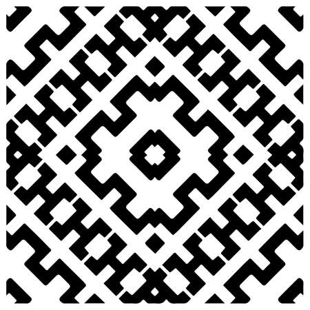 Abstract background with black and white pattern. Unique geometric vector swatch. Perfect for site...