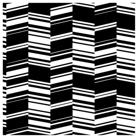 Abstract background with black and white pattern. Unique geometric vector swatch. Perfect for site backdrop, wrapping paper, wallpaper, textile and surface design.のイラスト素材