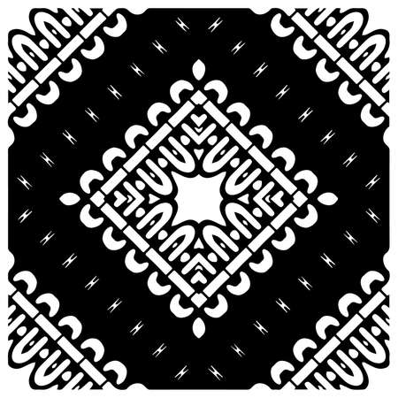 Abstract background with black and white pattern. Unique geometric vector swatch. Perfect for site backdrop, wrapping paper, wallpaper, textile and surface design.のイラスト素材