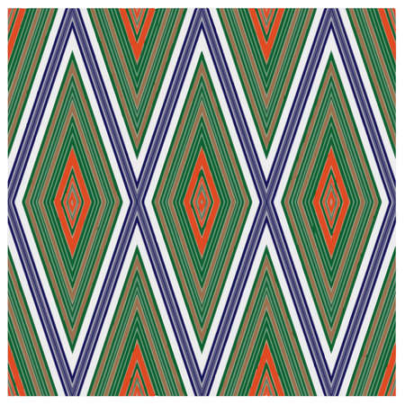 Abstract ethnic rug ornamental seamless pattern.Perfect for fashion, textile design, cute themed fabric, on wall paper, wrapping paper, fabrics and home decor.のイラスト素材