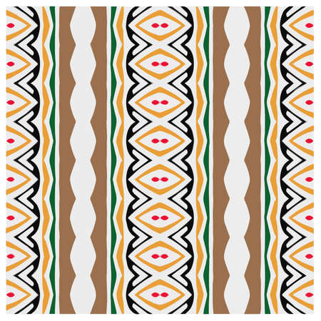 Abstract ethnic rug ornamental seamless pattern.Perfect for fashion, textile design, cute themed fabric, on wall paper, wrapping paper, fabrics and home decor.のイラスト素材