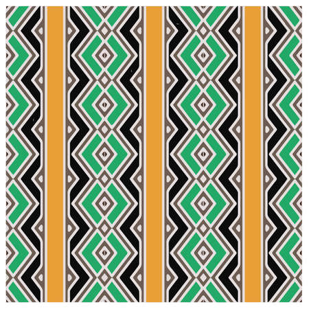 Abstract ethnic rug ornamental seamless pattern.Perfect for fashion, textile design, cute themed fabric, on wall paper, wrapping paper, fabrics and home decor.のイラスト素材