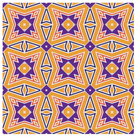 Abstract ethnic rug ornamental seamless pattern.Perfect for fashion, textile design, cute themed fabric, on wall paper, wrapping paper, fabrics and home decor.のイラスト素材