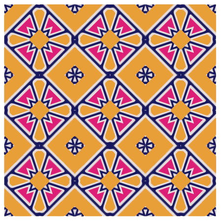 Abstract ethnic rug ornamental seamless pattern.Perfect for fashion, textile design, cute themed fabric, on wall paper, wrapping paper, fabrics and home decor.のイラスト素材