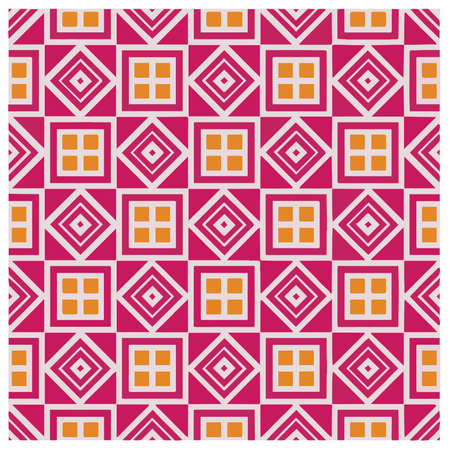 Abstract ethnic rug ornamental seamless pattern.Perfect for fashion, textile design, cute themed fabric, on wall paper, wrapping paper, fabrics and home decor.のイラスト素材