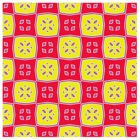 Abstract ethnic rug ornamental seamless pattern.Perfect for fashion, textile design, cute themed fabric, on wall paper, wrapping paper, fabrics and home decor.のイラスト素材