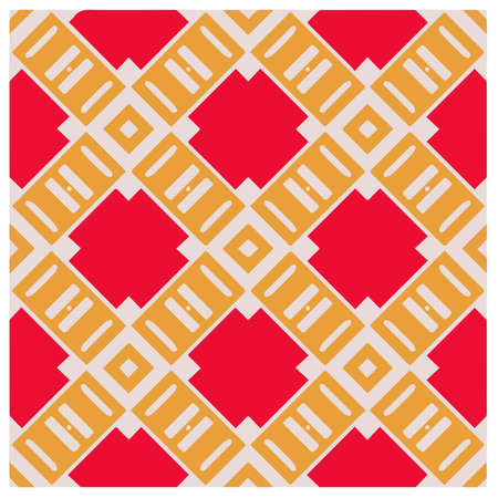 Abstract ethnic rug ornamental seamless pattern.Perfect for fashion, textile design, cute themed fabric, on wall paper, wrapping paper, fabrics and home decor.のイラスト素材