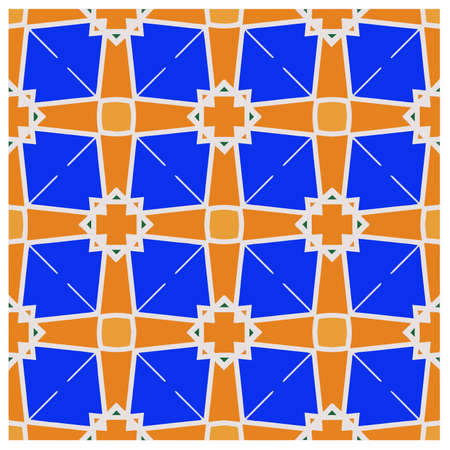 Abstract ethnic rug ornamental seamless pattern.Perfect for fashion, textile design, cute themed fabric, on wall paper, wrapping paper, fabrics and home decor.のイラスト素材