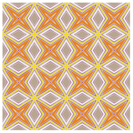 Abstract ethnic rug ornamental seamless pattern.Perfect for fashion, textile design, cute themed fabric, on wall paper, wrapping paper, fabrics and home decor.のイラスト素材