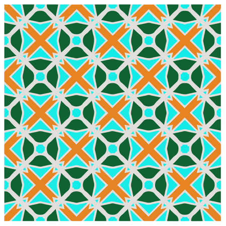 Abstract ethnic rug ornamental seamless pattern.Perfect for fashion, textile design, cute themed fabric, on wall paper, wrapping paper, fabrics and home decor.のイラスト素材