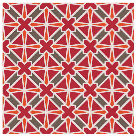 Abstract ethnic rug ornamental seamless pattern.Perfect for fashion, textile design, cute themed fabric, on wall paper, wrapping paper, fabrics and home decor.のイラスト素材